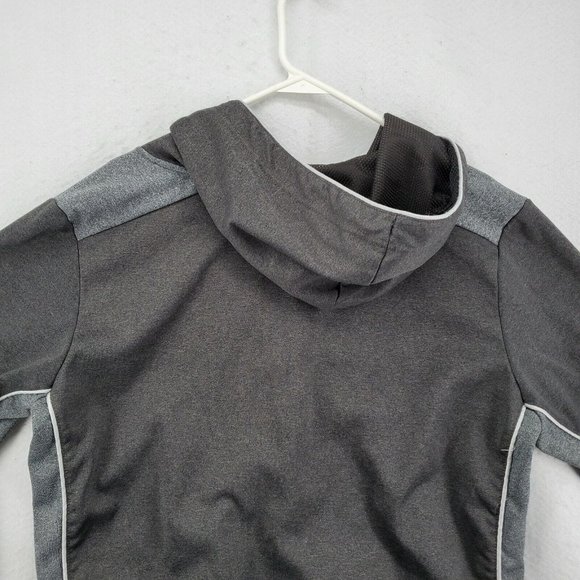 Batman Jacket Men's Long Sleeve Full Zip Hooded Sweatshirt Drawstring Gray Med - Picture 11 of 12